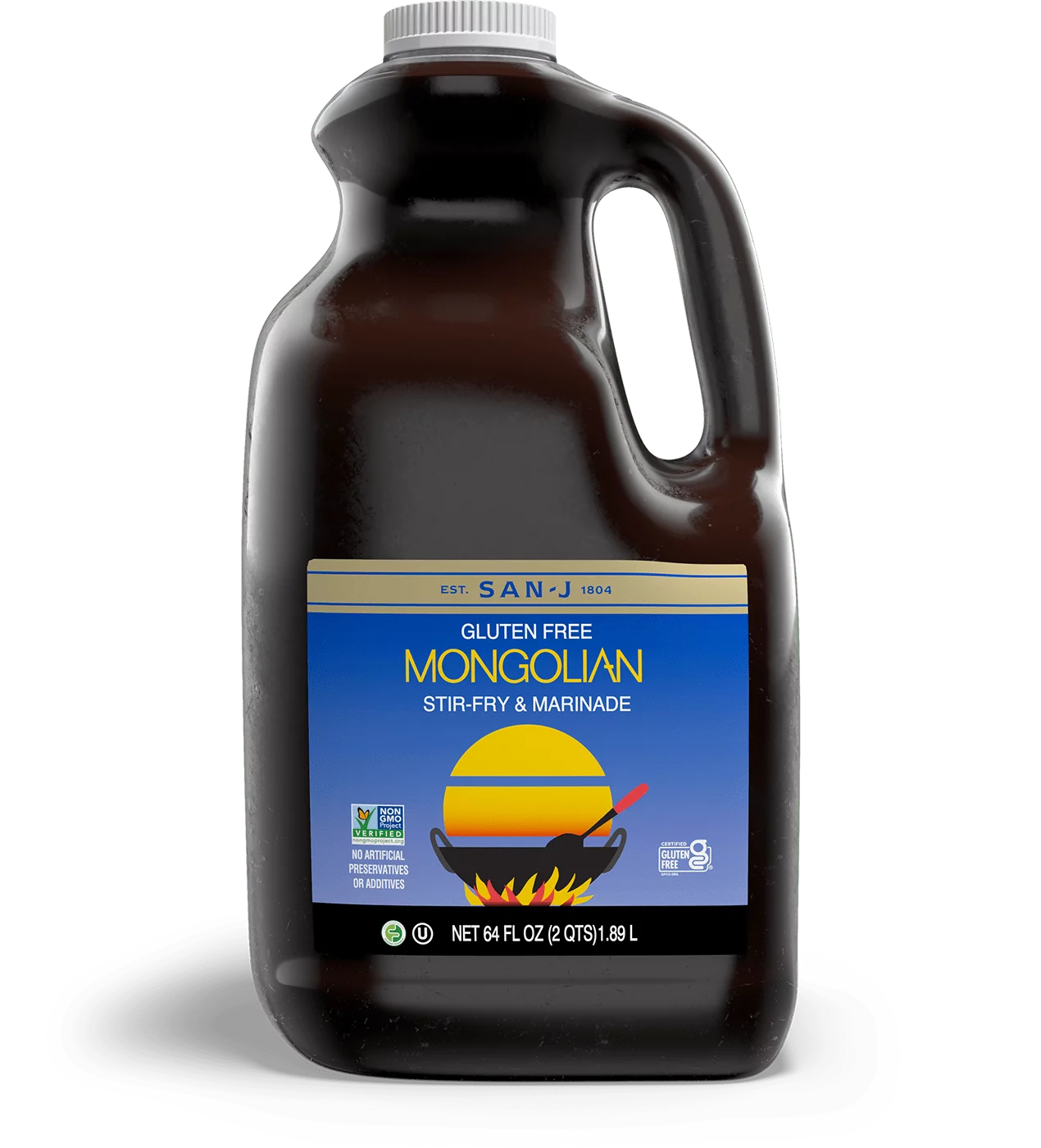 San j mongolian asian cooking sauce food service 64oz