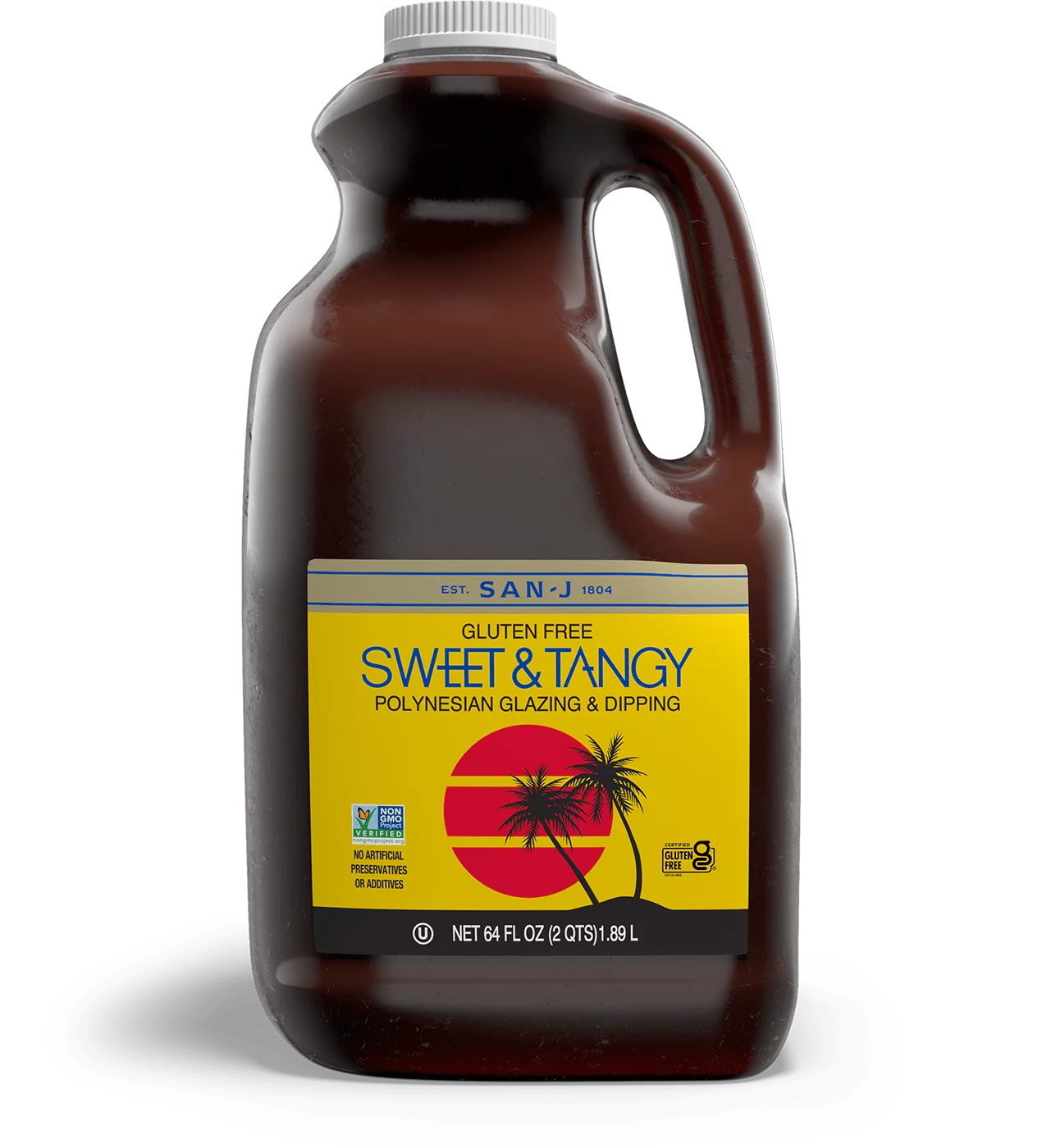 San j sweet and tangy asian cooking sauce food service 64oz