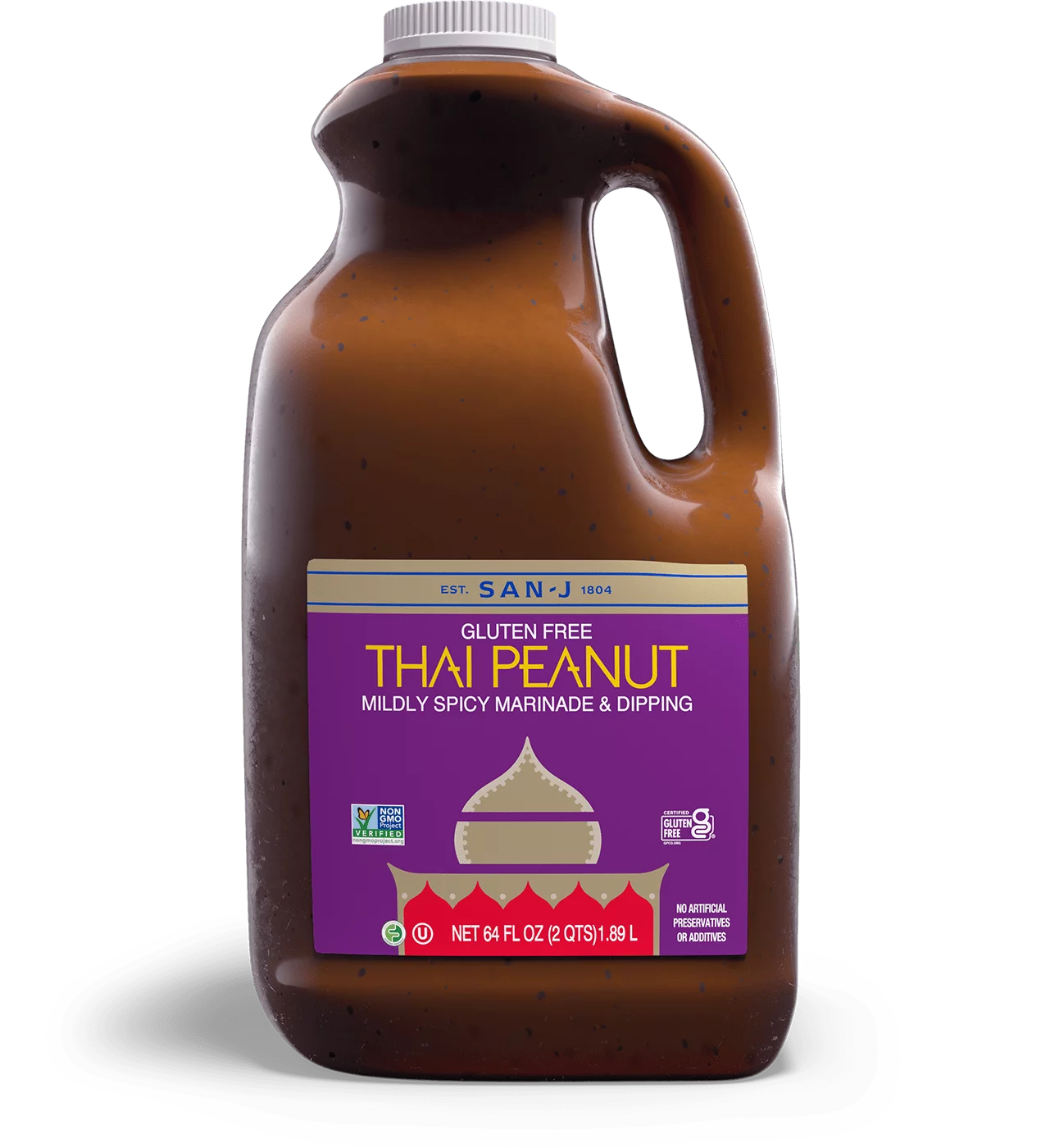 San j thai peanut asian cooking sauce food service 64oz